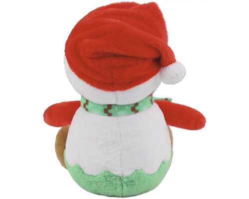 Peluche bonhomme de neige avec bonnet de Noël et écharpe