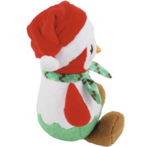 Peluche pingouin avec bonnet de Noël et écharpe