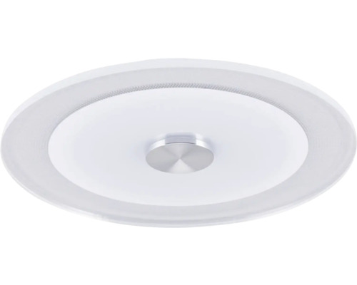 Runde Deckenleuchte mit silberfarbenem Mittelstück