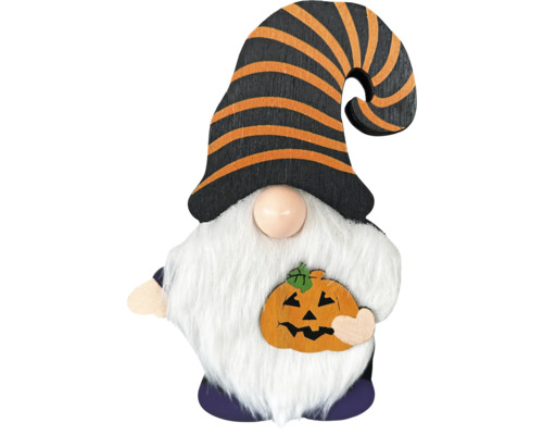 Halloween Zwerg mit Kürbis Dekoration