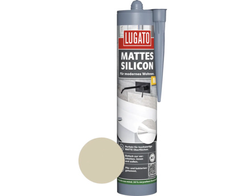 Lugato Mattes Silikon bahamabeige 310 ml Lugato Mattes Silikon Kartusche für den Innen- und Aussenbereich