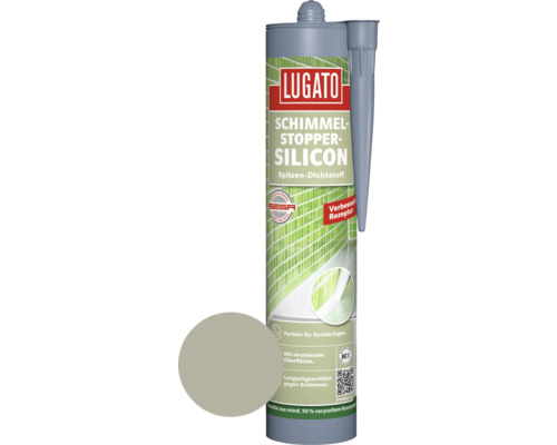 Silicone anti-moisissures Lugato gris 310 ml