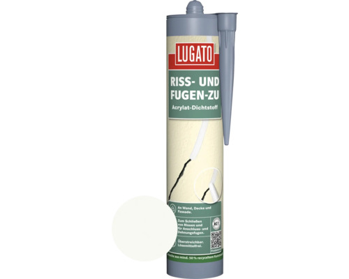 Lugato Acryl Dichtstoff Riss- und Fugen zu weiss 310 ml