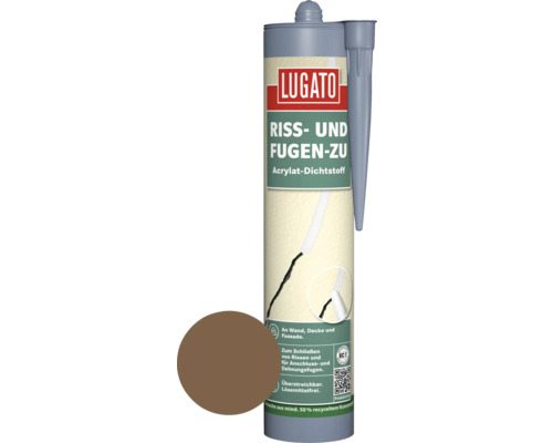 Lugato Acryl Dichtstoff Riss- und Fugen zu braun 310 ml Lugato Acryl Dichtstoff Riss- und Fugen zu braun 310 ml