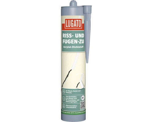 Cartouche de mastic acrylique pour le remplissage des fissures et des joints de la marque Lugato