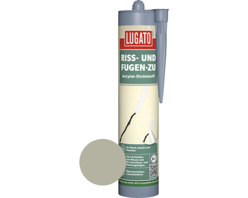 Lugato Acryl Dichtstoff Riss- und Fugen zu grau 310 ml Lugato Acryl Dichtstoff Riss- und Fugen zu grau 310 ml