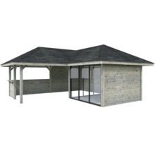 Pavillon de jardin en bois avec toit