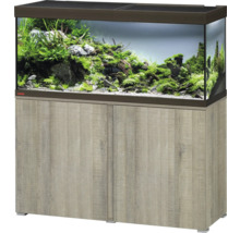 Eheim Aquarium Kombination mit Unterschrank, eingerichtet mit Pflanzen und Steinen