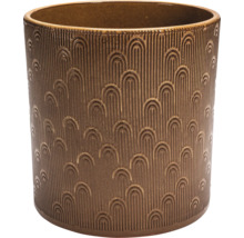 Cache-pot Ø 21 H 19 cm brun