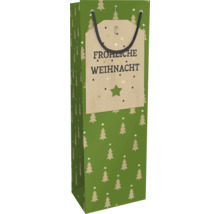 Geschenktasche mit dem Aufdruck ''Frohe Weihnacht'' und Tannenbaum-Motiv