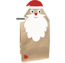 Geschenktüte mit Weihnachtsmannmotiv