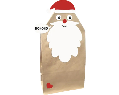 Sac cadeau avec motif de Père Noël