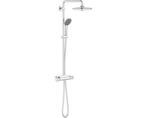 Colonne de douche avec thermostat GROHE Vitalio Joy System chrome 26403002 Système de douche avec douche de tête et douchette à main