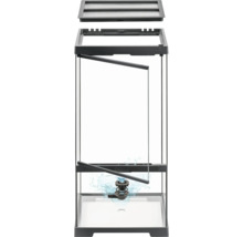 Terrarium en verre avec système de ventilation