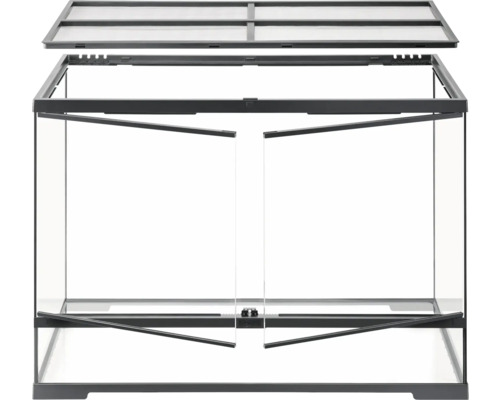 EXO TERRA Terrarium EX - Pro Terrarium™ Large Tall 90 cm x 45 cm x 60 cm ohne Dekoration, Bodengrund und Technik Leeres Terrarium mit Glasfront und Belüftung