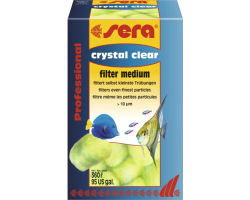 Sera Filtermedium crystal clear Professional 12 Stk Sera Crystal Clear Filtermedium für Aquarien bis 360 Liter