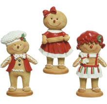 Trois figurines en pain d''épices comme décoration de Noël