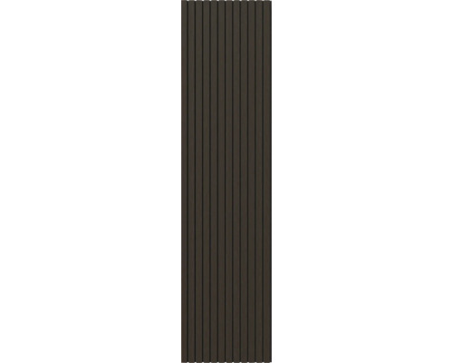 Fjordwall Akustikpaneel LUX Walnuss 2400 x 600 x 20 mm Holzpaneel mit Nut- und Federverbindung