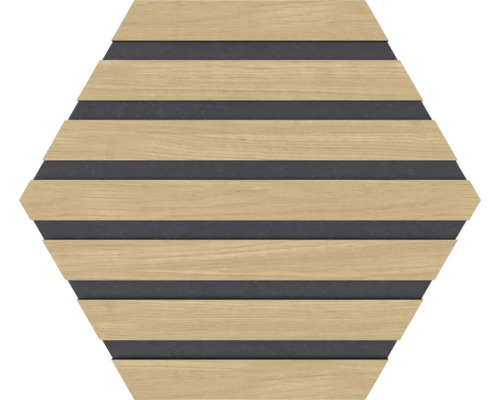 Panneau acoustique Fjordwall He x agon chêne 265 x 265 x 9 mm 1 pack = 3 pièces Panneau acoustique Fjordwall He x agon chêne 265 x 265 x 9 mm 1 pack = 3 pièces