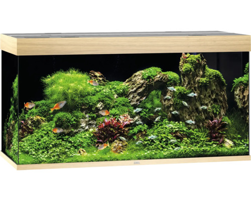 Aquarium Juwel Rio 350 LED ohne Unterschrank helles Holz