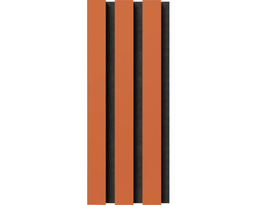 Échantillon de panneau acoustique Fjordwall linoléum orange 300 x 150 mm