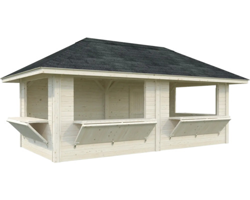 Bar de jardin en bois avec toit