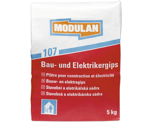 MODULAN 107 Bau- und Elektrikergips weiss 5 kg MODULAN 107 Bau- und Elektrikergips weiss 5 kg