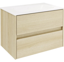 Waschtischunterschrank mit zwei Schubladen und Waschbecken