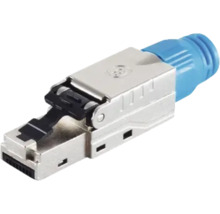 Connecteur réseau en métal avec décharge de traction