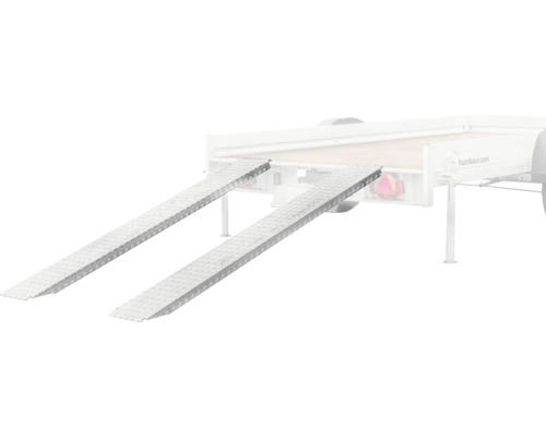 Deux rampes d''accès en aluminium pour remorques