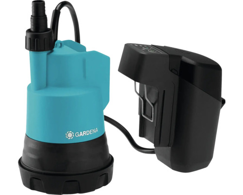Pompe d''immersion pour eaux chargées Gardena avec détecteur d''humidité