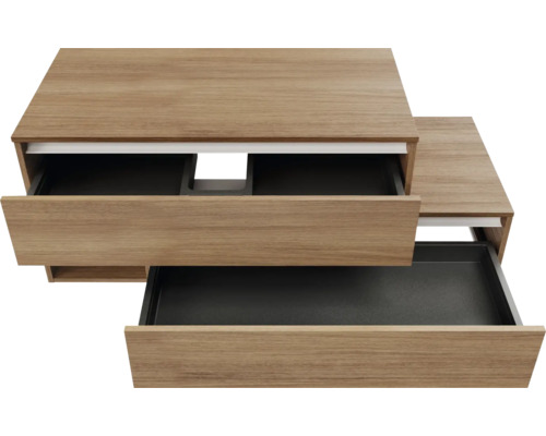 Meuble sous-lavabo avec deux tiroirs