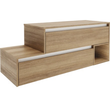 Buffet couleur bois avec tiroirs de rangement
