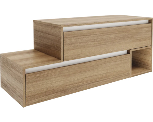 Buffet couleur bois avec tiroirs de rangement