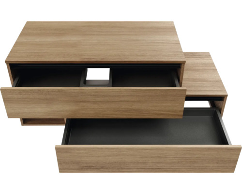 Meuble sous-lavabo avec deux tiroirs