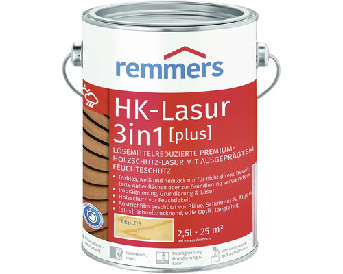 Remmers HK-Lasur 3en1 Lasure de protection du bois, bidon