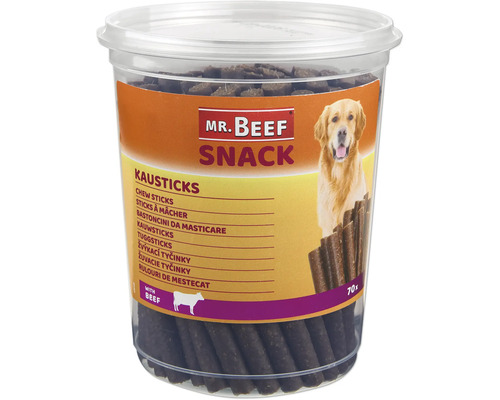 En-cas pour chiens Mr. Beef sticks à mâcher 70 pièces friandises à mâcher
