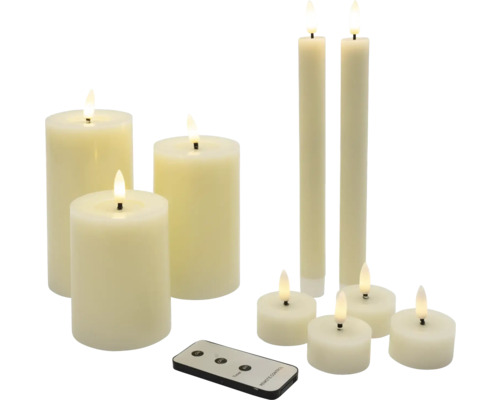Ensemble de bougies LED avec télécommande