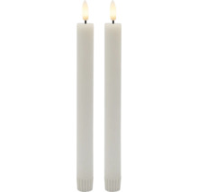 Zwei weisse LED-Kerzen