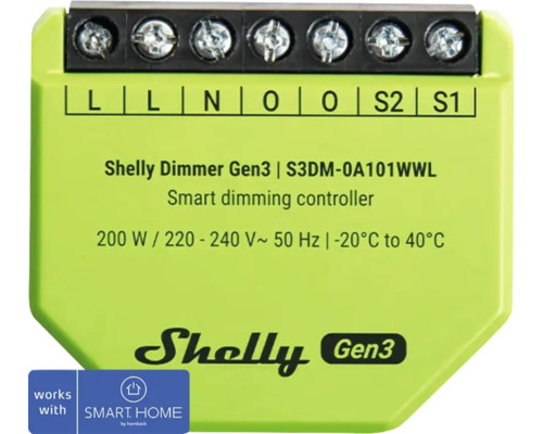 Shelly Dimmer Gen3 intelligenter Dimmregler