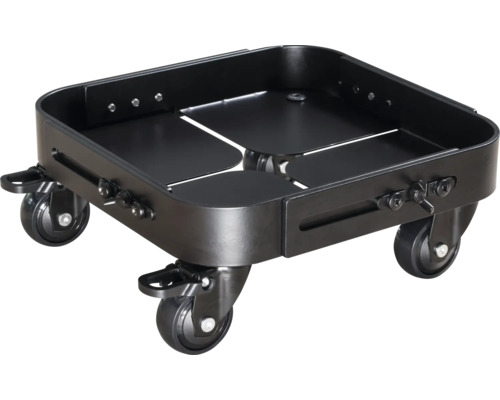 Pflanzenroller Wagner Ø 25-30 cm ausziehbar max. Tragekraft 200 kg Stahl schwarz Pflanzenroller aus Metall mit vier Rädern