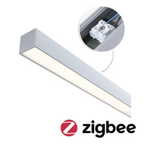 Zigbee LED-Unterbauleuchte mit Detailansicht der elektrischen Anschlüsse