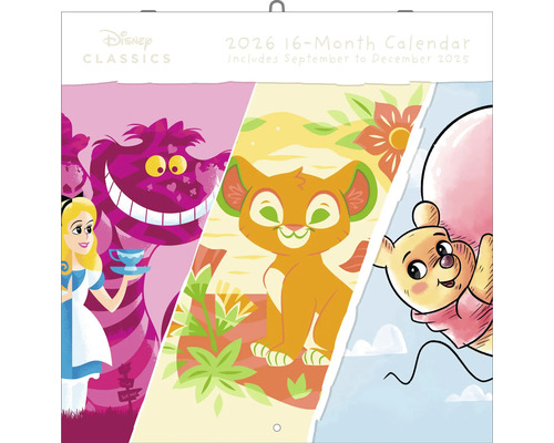 Disney Classics Kalender für 2026 mit einer Laufzeit von 16 Monaten