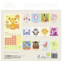 Disney Classics Kalender 2026 mit 16 Monaten Laufzeit von September bis Dezember 2025