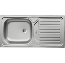 Évier en acier inoxydable avec égouttoir