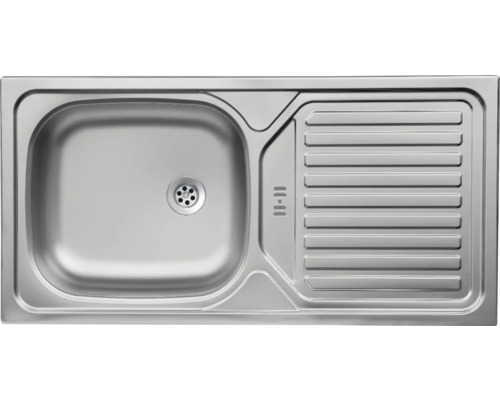 Évier en acier inoxydable avec égouttoir