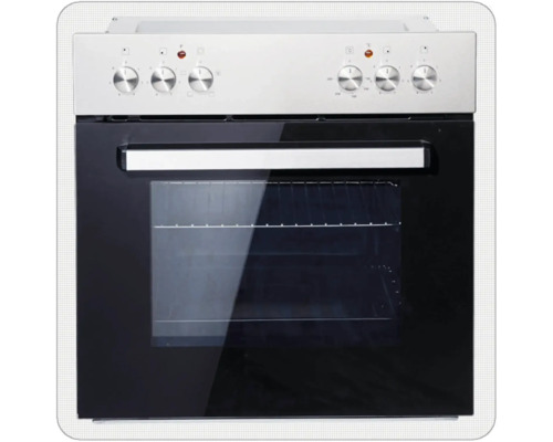 Four avec éléments de commande et porte en verre