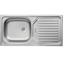 Évier en acier inoxydable avec égouttoir