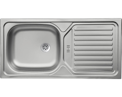 Évier en acier inoxydable avec égouttoir