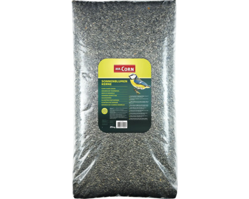 Mr. Corn Graines de tournesol striées Sac de graines de tournesol, 25 kg, nourriture pour oiseaux